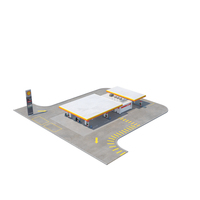 Shell Petrol Station Large PNG & PSD Images