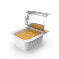 Heinz Honey Mustard Sauce Dip Pot Opened PNG & PSD Images