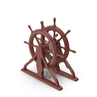 Ship Wheel Dark Wood PNG & PSD Images
