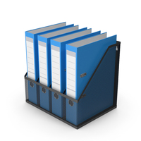 File Holder And Blue Document Storage Binder PNG & PSD Images