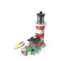 Lighthouse Island Lego Set 5770 PNG & PSD Images