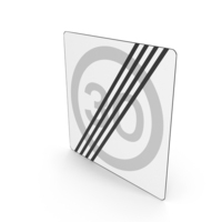 Icelandic Sign End Of Zone With Special Speed Limit PNG & PSD Images