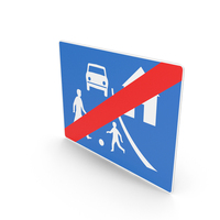 Icelandic Sign End Of Traffic Integration Zone PNG & PSD Images