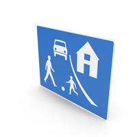 Icelandic Sign Beginning Of Traffic Integration Zone PNG & PSD Images