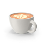 Cup Of Latte Coffee PNG & PSD Images
