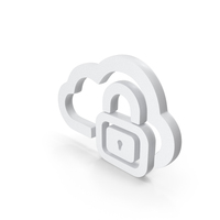 White Cloud Data Security Icon PNG & PSD Images