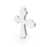White Christian Cross Icon PNG & PSD Images