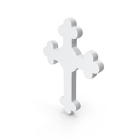 White Christian Cross Icon PNG & PSD Images