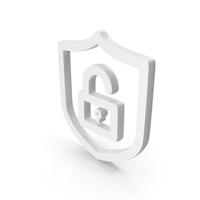 White Cyber Security Icon PNG & PSD Images