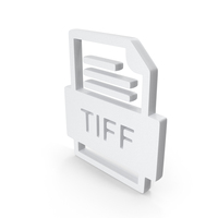 White TIFF Document Icon PNG & PSD Images