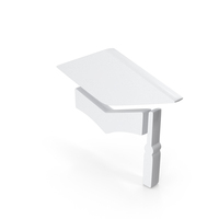 White Graduation Cap Icon PNG & PSD Images