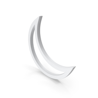 White Moon Outline Icon PNG & PSD Images