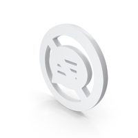 White No Chatting Icon PNG & PSD Images