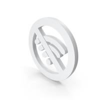 White No WiFi Signal Icon PNG & PSD Images