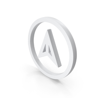 White North Arrow Compass Icon PNG & PSD Images