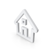 White Home Outline Icon PNG & PSD Images