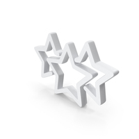 White Three Stars Rating Outline Icon PNG & PSD Images