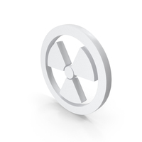 White Radiation Icon PNG & PSD Images