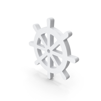 White Boat Rudder Icon PNG & PSD Images