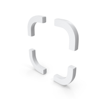 White Square With Rounded Corners Icon PNG & PSD Images