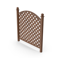 Garden Fence Dark Wood PNG & PSD Images
