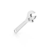Monochrome Adjustable Wrench PNG & PSD Images