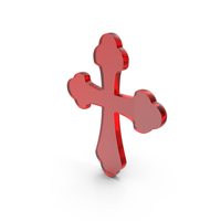 Christian Cross Icon Glass PNG & PSD Images
