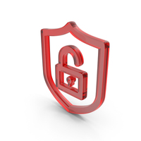 Cyber Security Icon Glass PNG & PSD Images