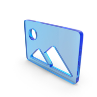 Photo Gallery Image Icon Glass PNG & PSD Images
