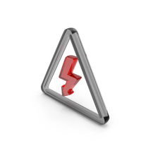 High Voltage Sign Electric Shock Label Symbol Glass PNG & PSD Images