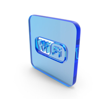 Wifi Logo Blue Glass PNG & PSD Images