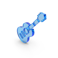Acoustic Guitar Icon Glass PNG & PSD Images