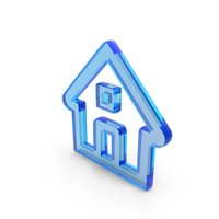 Glass Home Outline Icon PNG & PSD Images