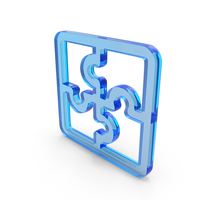 Puzzle Icon Glass PNG & PSD Images