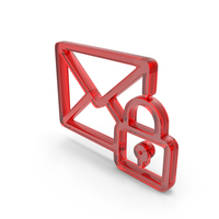 Secret Mail Icon Glass PNG & PSD Images