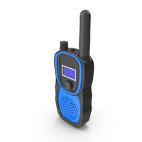 Cartoon Blue Walkie Talkie PNG & PSD Images