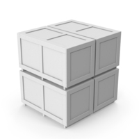 Monochrome Crate Boxes PNG & PSD Images