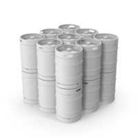Monochrome Beer Kegs PNG & PSD Images