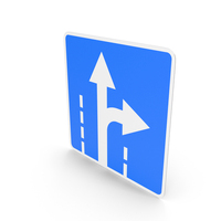 Lithuania Sign The Direction Of Traffic At The Intersection PNG & PSD Images