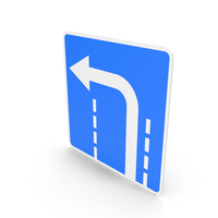 Lithuania Sign The Direction Of Traffic At The Intersection Is Left PNG & PSD Images