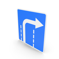 Lithuania Sign The Direction Of Traffic At The Intersection PNG & PSD Images