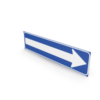 Italian Sign One Way Traffic Right PNG & PSD Images