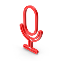 Microphone Line Symbol PNG & PSD Images