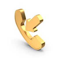 Incoming Call Gold PNG & PSD Images