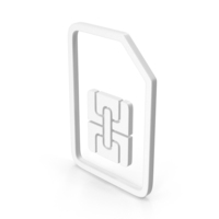 Sim Icon White PNG & PSD Images
