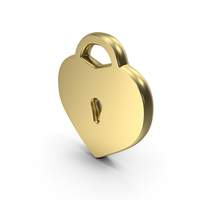 Heart Lock Symbol PNG & PSD Images