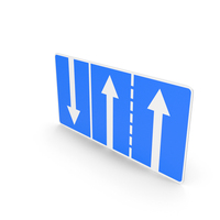 Lithuania Sign Traffic Directions In Traffic Lanes PNG & PSD Images
