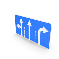 Lithuania Sign Traffic Directions At The Intersection PNG & PSD Images
