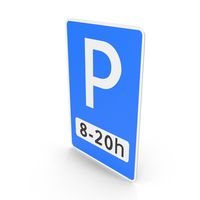 Lithuania Sign Parking On Time Period Only PNG & PSD Images