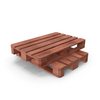 Red Painted Wooden Pallets PNG & PSD Images